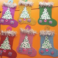 okul öncesınde kağit işler, duvar süsü ,davetiye kartları ,suluboya  çalişması (5014)