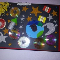 okul öncesınde kağit işler, duvar süsü ,davetiye kartları ,suluboya  çalişması (5033)