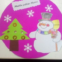 okul öncesınde kağit işler, duvar süsü ,davetiye kartları ,suluboya  çalişması (5050)