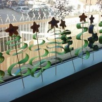 okul öncesınde kağit işler, duvar süsü ,davetiye kartları ,suluboya  çalişması (5075)