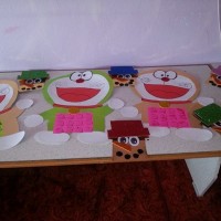 okul öncesınde kağit işler, duvar süsü ,davetiye kartları ,suluboya  çalişması (5083)