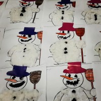 okul öncesınde kağit işler, duvar süsü ,davetiye kartları ,suluboya  çalişması (5100)