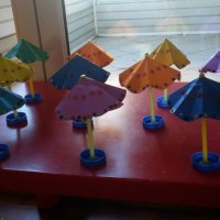 okul öncesınde kağit işler, duvar süsü ,davetiye kartları ,suluboya  çalişması (5107)