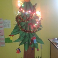 okul öncesınde kağit işler, duvar süsü ,davetiye kartları ,suluboya  çalişması (5129)