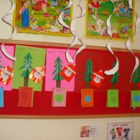 okul öncesınde kağit işler, duvar süsü ,davetiye kartları ,suluboya  çalişması (5160)