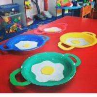 okul öncesınde kağit işler, duvar süsü ,davetiye kartları ,suluboya  çalişması (5169)