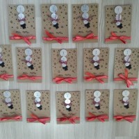 okul öncesınde kağit işler, duvar süsü ,davetiye kartları ,suluboya  çalişması (5193)