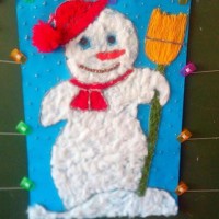 okul öncesınde kağit işler, duvar süsü ,davetiye kartları ,suluboya  çalişması (5198)