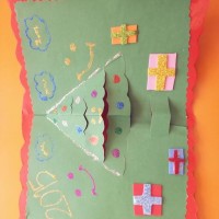 okul öncesınde kağit işler, duvar süsü ,davetiye kartları ,suluboya  çalişması (5217)