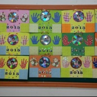 okul öncesınde kağit işler, duvar süsü ,davetiye kartları ,suluboya  çalişması (5220)