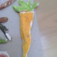 okul öncesınde kağit işler, duvar süsü ,davetiye kartları ,suluboya  çalişması (5231)