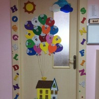 okul öncesınde kağit işler, duvar süsü ,davetiye kartları ,suluboya  çalişması (5238)