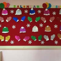 okul öncesınde kağit işler, duvar süsü ,davetiye kartları ,suluboya  çalişması (5241)