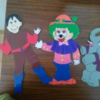 okul öncesınde kağit işler, duvar süsü ,davetiye kartları ,suluboya  çalişması (5253)