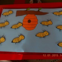 okul öncesınde kağit işler, duvar süsü ,davetiye kartları ,suluboya  çalişması (5262)