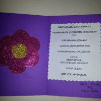 okul öncesınde kağit işler, duvar süsü ,davetiye kartları ,suluboya  çalişması (5309)