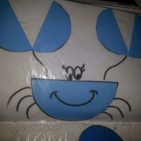 okul öncesınde kağit işler, duvar süsü ,davetiye kartları ,suluboya  çalişması (5313)