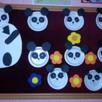 okul öncesınde kağit işler, duvar süsü ,davetiye kartları ,suluboya  çalişması (5318)