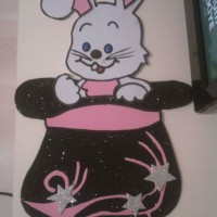 okul öncesınde kağit işler, duvar süsü ,davetiye kartları ,suluboya  çalişması (5325)