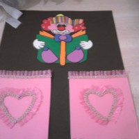 okul öncesınde kağit işler, duvar süsü ,davetiye kartları ,suluboya  çalişması (5337)