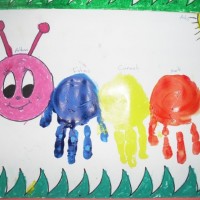 okul öncesınde kağit işler, duvar süsü ,davetiye kartları ,suluboya  çalişması (5344)