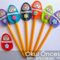 okul öncesınde kağit işler, duvar süsü ,davetiye kartları ,suluboya  çalişması (5366)