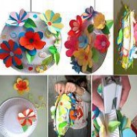 okul öncesınde kağit işler, duvar süsü ,davetiye kartları ,suluboya  çalişması (5413)