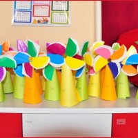 okul öncesınde kağit işler, duvar süsü ,davetiye kartları ,suluboya  çalişması (5427)