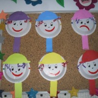 okul öncesınde kağit işler, duvar süsü ,davetiye kartları ,suluboya  çalişması (5428)