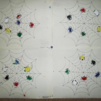 okul öncesınde kağit işler, duvar süsü ,davetiye kartları ,suluboya  çalişması (5432)