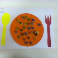 okul öncesınde kağit işler, duvar süsü ,davetiye kartları ,suluboya  çalişması (5443)