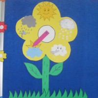 okul öncesınde kağit işler, duvar süsü ,davetiye kartları ,suluboya  çalişması (5459)