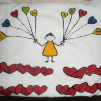 okul öncesınde kağit işler, duvar süsü ,davetiye kartları ,suluboya  çalişması (5477)