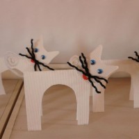 okul öncesınde kağit işler, duvar süsü ,davetiye kartları ,suluboya  çalişması (5480)