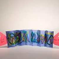 okul öncesınde kağit işler, duvar süsü ,davetiye kartları ,suluboya  çalişması (5486)