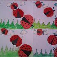 okul öncesınde kağit işler, duvar süsü ,davetiye kartları ,suluboya  çalişması (5487)