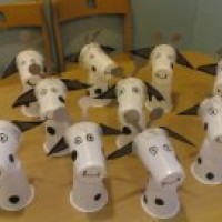 okul öncesınde kağit işler, duvar süsü ,davetiye kartları ,suluboya  çalişması (5497)