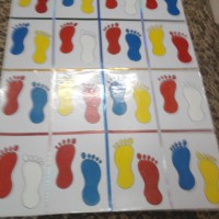 okul öncesınde kağit işler, duvar süsü ,davetiye kartları ,suluboya  çalişması (5528)