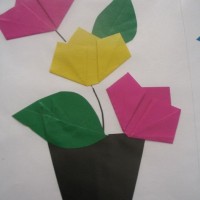 okul öncesınde kağit işler, duvar süsü ,davetiye kartları ,suluboya  çalişması (5568)