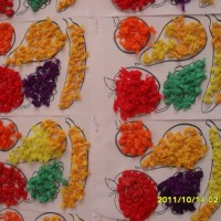 okul öncesınde kağit işler, duvar süsü ,davetiye kartları ,suluboya  çalişması (5600)