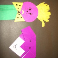 okul öncesınde kağit işler, duvar süsü ,davetiye kartları ,suluboya  çalişması (5601)