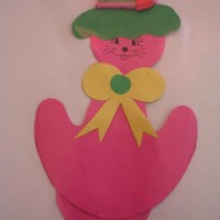 okul öncesınde kağit işler, duvar süsü ,davetiye kartları ,suluboya  çalişması (5610)