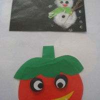 okul öncesınde kağit işler, duvar süsü ,davetiye kartları ,suluboya  çalişması (5623)