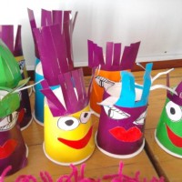 okul öncesınde kağit işler, duvar süsü ,davetiye kartları ,suluboya  çalişması (5632)