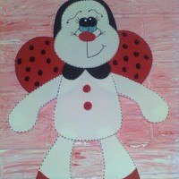 okul öncesınde kağit işler, duvar süsü ,davetiye kartları ,suluboya  çalişması (5639)