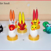 okul öncesınde kağit işler, duvar süsü ,davetiye kartları ,suluboya  çalişması (5653)