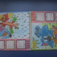 okul öncesınde kağit işler, duvar süsü ,davetiye kartları ,suluboya  çalişması (5654)