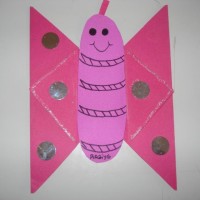 okul öncesınde kağit işler, duvar süsü ,davetiye kartları ,suluboya  çalişması (5689)