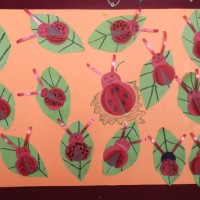 okul öncesınde kağit işler, duvar süsü ,davetiye kartları ,suluboya  çalişması (5694)