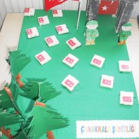 okul öncesınde kağit işler, duvar süsü ,davetiye kartları ,suluboya  çalişması (5708)